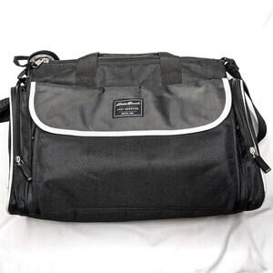 Eddie Bauer Picnic Duffle Insulated Cooler Bag w/ Mat Black Medium Outdoor